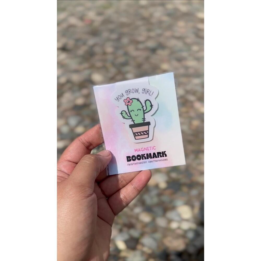 You Grow Girl Magnetic Bookmark
